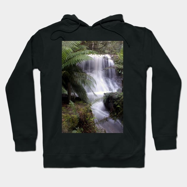 Silver Falls, Hobart, Tasmania Hoodie by Kirkcov